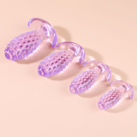 Dotted Purple Silicone Banded Plugs