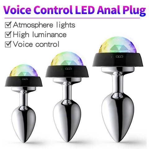 RGB LED Butt Metal Plugs