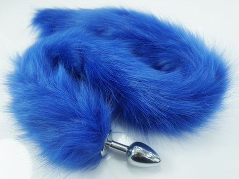78cm Blue Fox Tail Metal Plugs